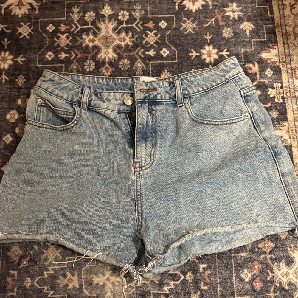 Princess Polly Light Blue Jean Shorts